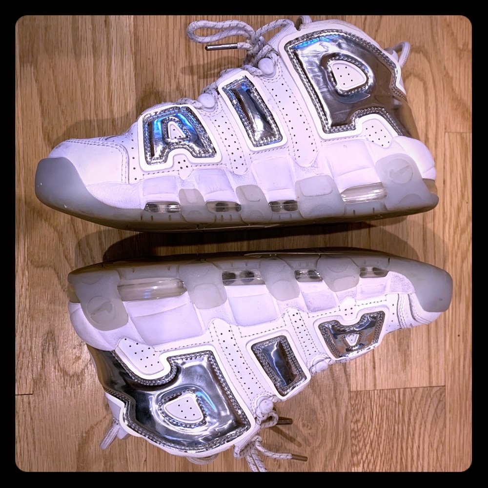 Air More Uptempo Chrome White